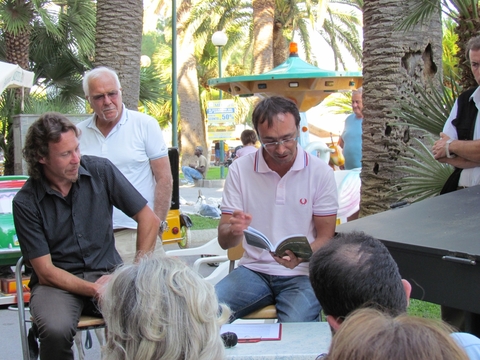 Fabrizio Benente  e Stefano Pastorino - Libreria Tempolibro di varazze (GE) 29-07-2011